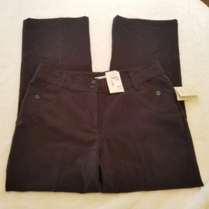 Christopher & Banks Straight Leg Pant, Black